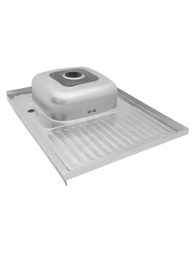 Мойка для кухни прямоугольная Kroner KRP Polierte - 6080L из нержавеющей стали