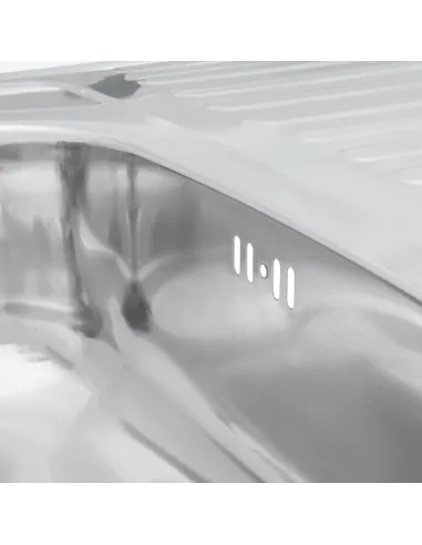 Мойка для кухни прямоугольная Kroner KRP Polierte - 6080L из нержавеющей стали