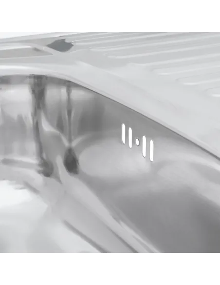 Мойка для кухни прямоугольная Kroner KRP Polierte - 6080L из нержавеющей стали