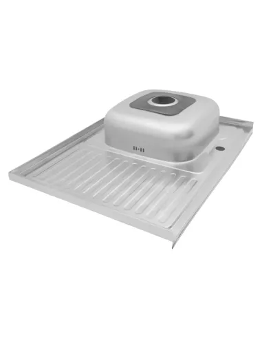 Мийка для кухні прямокутна Kroner KRP Polierte-6080R з нержавіючої сталі