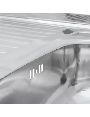 Мийка для кухні прямокутна Kroner KRP Polierte-6080R з нержавіючої сталі