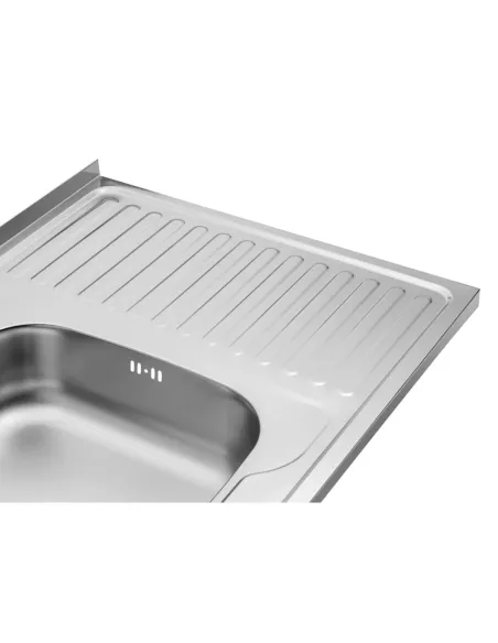 Мойка для кухни прямоугольная Kroner KRP Satin - 6080L из нержавеющей стали