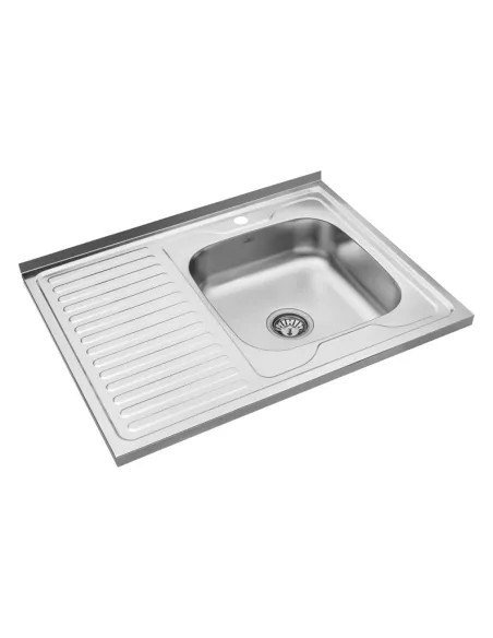 Мийка для кухні прямокутна Kroner KRP Satin-6080R з нержавіючої сталі