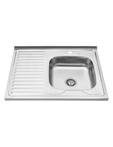 Мийка для кухні прямокутна Kroner KRP Satin-6080R з нержавіючої сталі