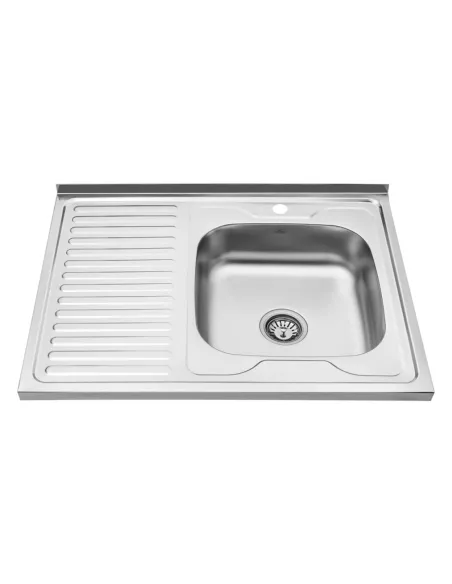 Мийка для кухні прямокутна Kroner KRP Satin-6080R з нержавіючої сталі