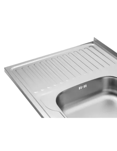 Мийка для кухні прямокутна Kroner KRP Satin-6080R з нержавіючої сталі