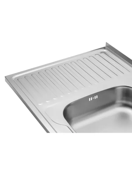 Мийка для кухні прямокутна Kroner KRP Satin-6080R з нержавіючої сталі