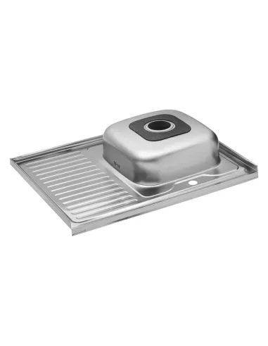 Мойка для кухни прямоугольная Kroner KRP Satin - 6080R из нержавеющей стали