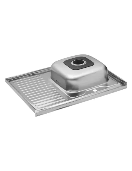 Мийка для кухні прямокутна Kroner KRP Satin-6080R з нержавіючої сталі