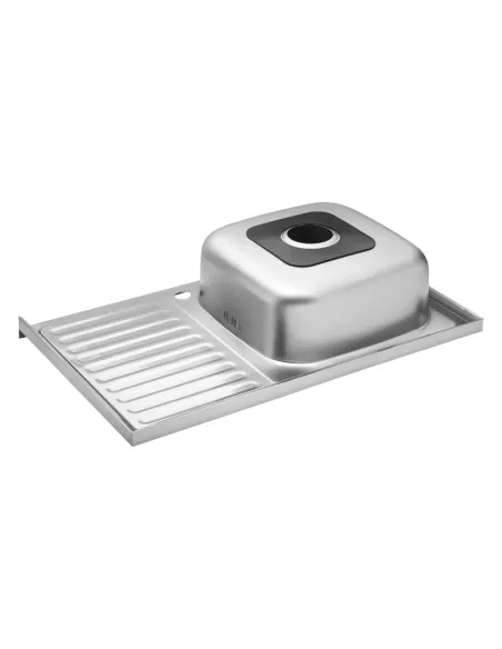 Мийка для кухні прямокутна Kroner KRP Satin-5080L з нержавіючої сталі