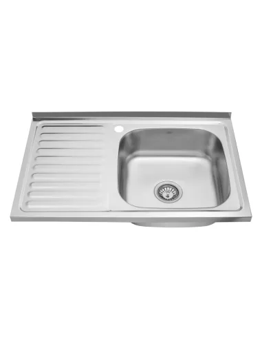 Мийка для кухні прямокутна Kroner KRP Satin-5080R з нержавіючої сталі