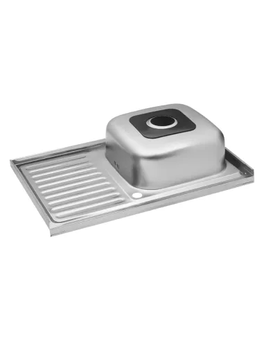 Мийка для кухні прямокутна Kroner KRP Satin-5080R з нержавіючої сталі