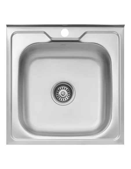 Мойка для кухни квадратная Kroner KRP Dekor - 5050 из нержавеющей стали