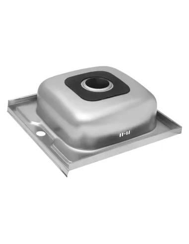 Мийка для кухні квадратна Kroner KRP Dekor - 5050 з нержавіючої сталі