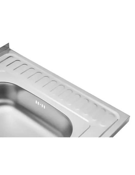 Мойка для кухни квадратная Kroner KRP Dekor - 6060L из нержавеющей стали
