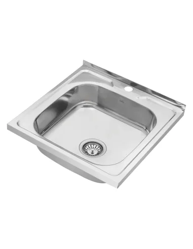 Мийка для кухні квадратна Kroner KRP Polierte - 5050 з нержавіючої сталі