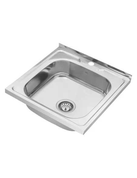 Мийка для кухні квадратна Kroner KRP Polierte - 5050 з нержавіючої сталі