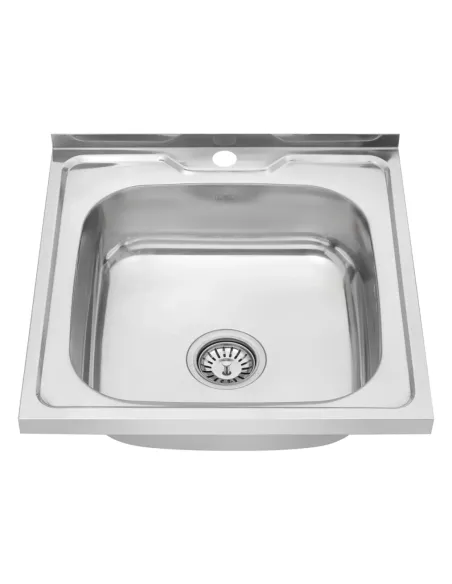 Мийка для кухні квадратна Kroner KRP Polierte - 5050 з нержавіючої сталі