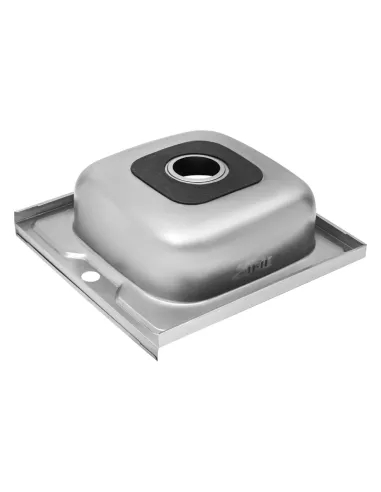 Мийка для кухні квадратна Kroner KRP Polierte - 5050 з нержавіючої сталі