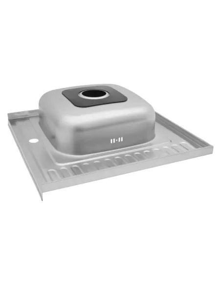 Мийка для кухні квадратна Kroner KRP Satin-6060L з нержавіючої сталі