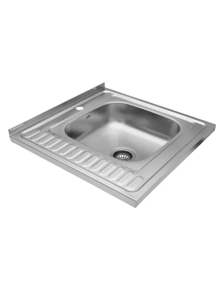 Мойка для кухни квадратная Kroner KRP Satin - 6060R из нержавеющей стали