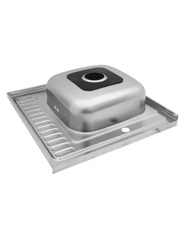 Мийка для кухні квадратна Kroner KRP Satin-6060R з нержавіючої сталі