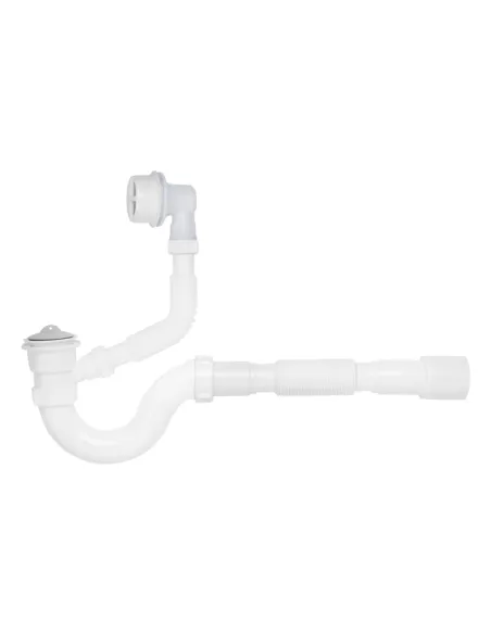 Сифон для ванни Kroner KRP-BS01 з переливом, 40 мм