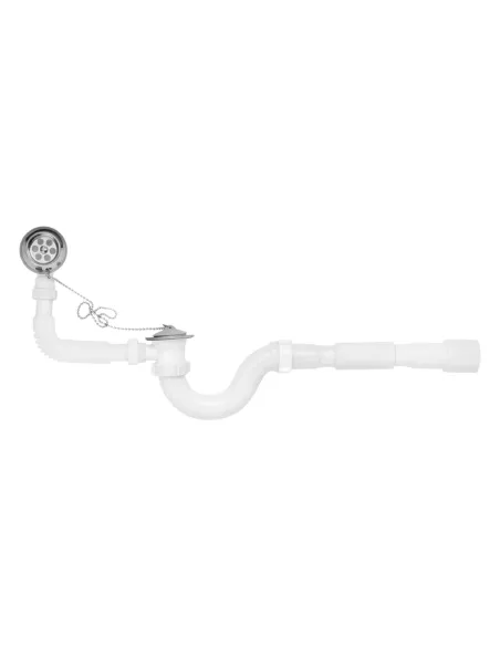 Сифон для ванни Kroner KRP-BS02 з переливом, 40 мм