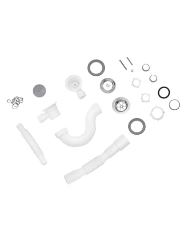 Сифон для ванны Kroner KRP - BS02 с переливом, 40 мм