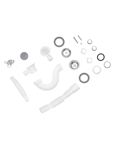 Сифон для ванни Kroner KRP-BS02 з переливом, 40 мм