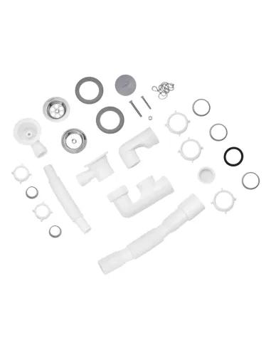 Сифон для ванни Kroner KRP-BS03 з переливом, 40 мм