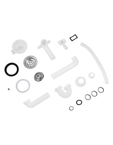 Сифон для кухонной мойки Kroner KRP - Siphon - 010 с переливом, 3 1/2 дюйма