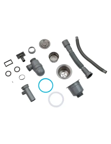 Сифон для кухонной мойки Kroner KRP - Siphon - 021 с переливом, 3 1/2 дюйма