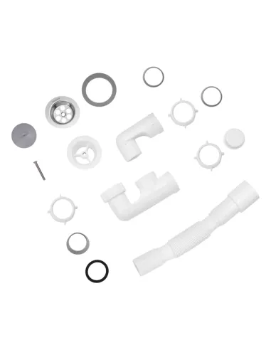 Сифон для душового піддону Kroner KRP-ST02 з ревізією, 40 мм