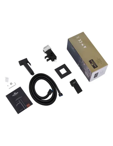 Смеситель для биде Kroner KRP Edelstahl Kubus - SCH053 с гигиеническим душем