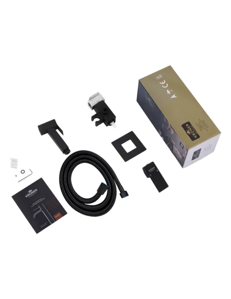 Змішувач для біде Kroner KRP Edelstahl Kubus - SCH053 з гігієнічним душем