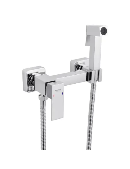 Смеситель для биде Kroner KRP Edelstahl Kubus - CHR052 с гигиеническим душем