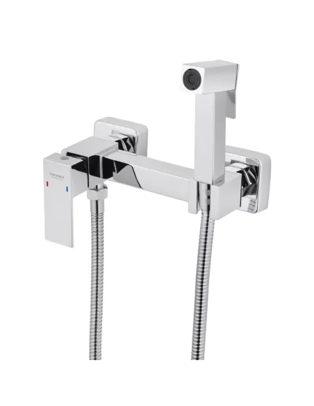 Змішувач для біде Kroner KRP Edelstahl Kubus - CHR052 з гігієнічним душем