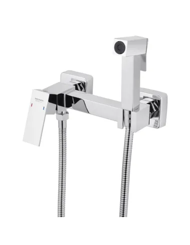 Смеситель для биде Kroner KRP Edelstahl Kubus - CHR052 с гигиеническим душем