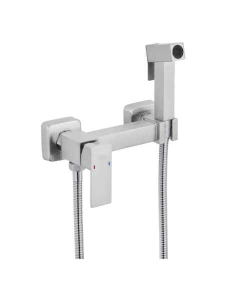 Змішувач для біде Kroner KRP Edelstahl Kubus - ESG052 з гігієнічним душем