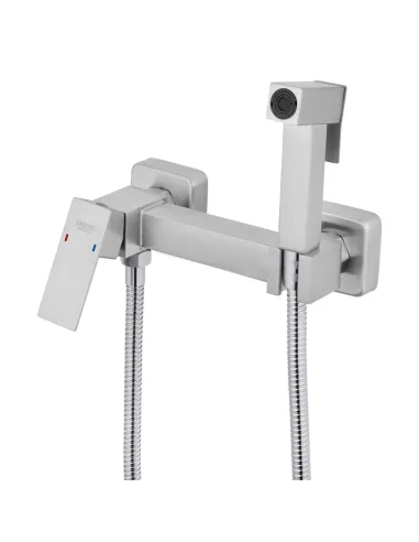 Змішувач для біде Kroner KRP Edelstahl Kubus - ESG052 з гігієнічним душем