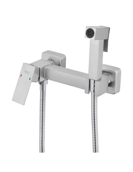 Змішувач для біде Kroner KRP Edelstahl Kubus - ESG052 з гігієнічним душем