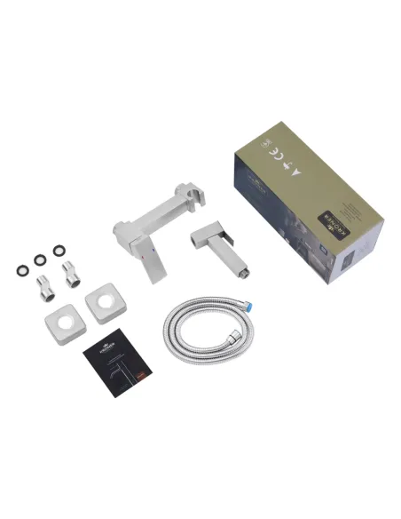 Змішувач для біде Kroner KRP Edelstahl Kubus - ESG052 з гігієнічним душем