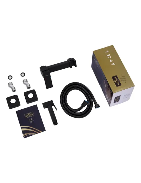 Смеситель для биде Kroner KRP Edelstahl Kubus - SCH052 с гигиеническим душем