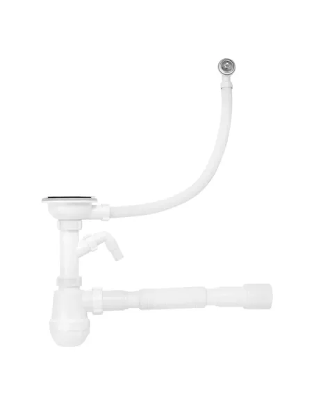 Сифон для кухонной мойки Kroner KRP - KS02R-1 с отводом для стиральной машины, 3 1/2 дюйма