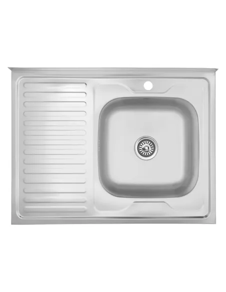Мийка для кухні прямокутна Kroner KRP Satin-6080R з нержавіючої сталі