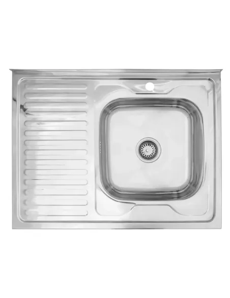 Мийка для кухні прямокутна Kroner KRP Polierte-6080R з нержавіючої сталі