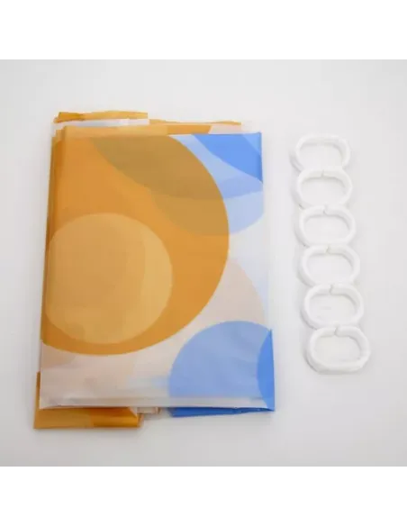 Шторка для ванної Frap F8804, жовта, 1800 х 1800 мм