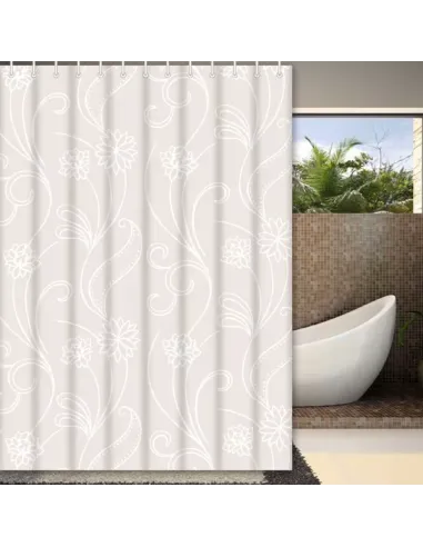 Шторка для ванной Frap F8805, белая, 1800 х 1800 мм