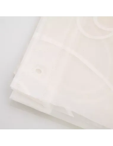 Шторка для ванної Frap F8805, біла, 1800 х 1800 мм